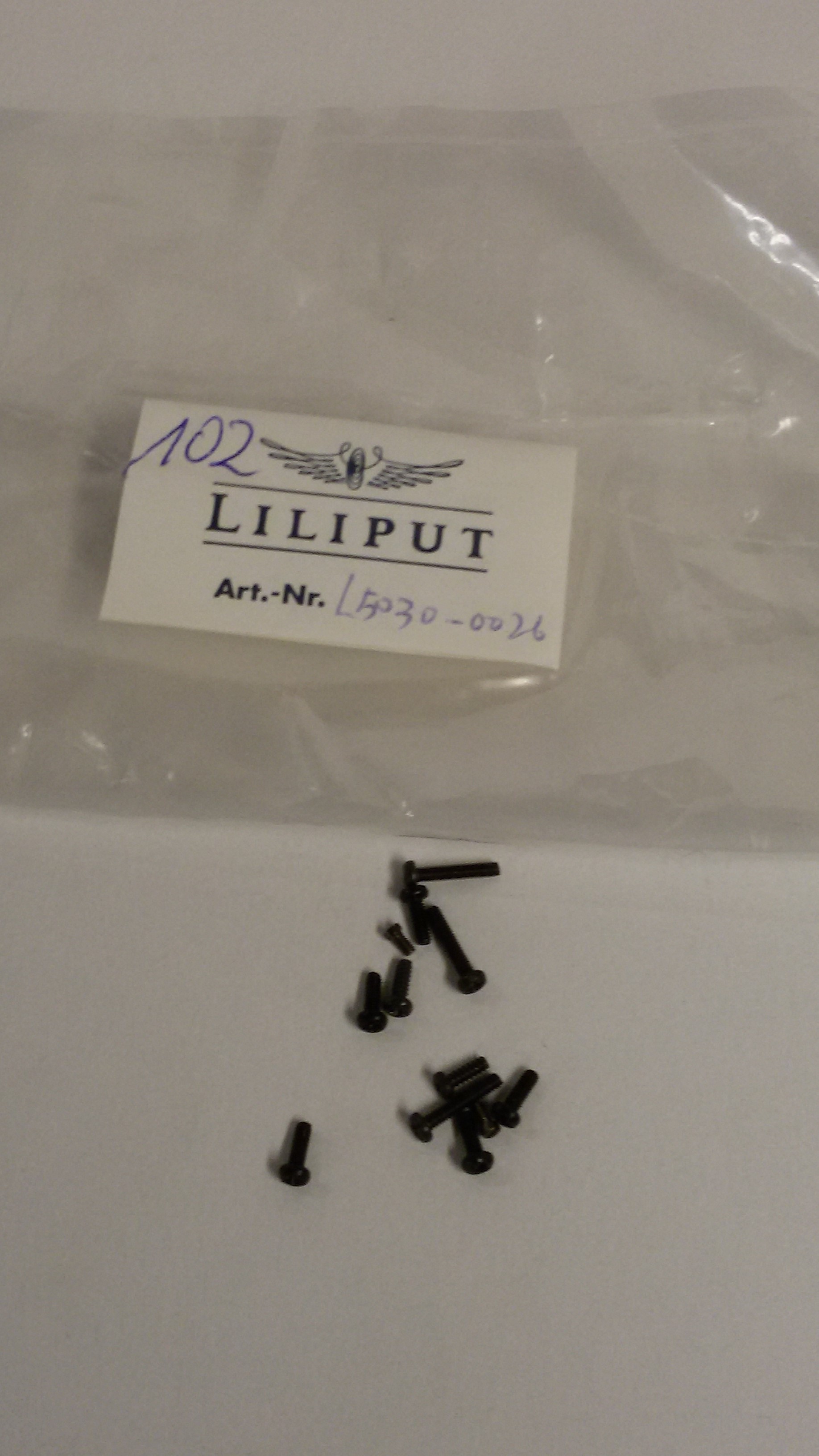 *LO 102* Liliput Ersatzteil L50300026 Schrauben verschiedene Größen 12 Stck.