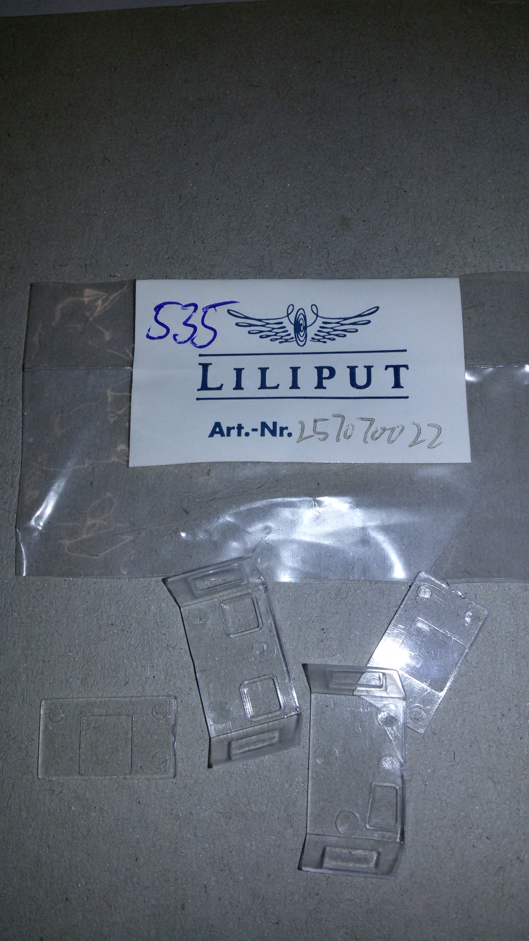 *LO 535* Liliput Ersatzteil L57070022 Fenstereinsatz