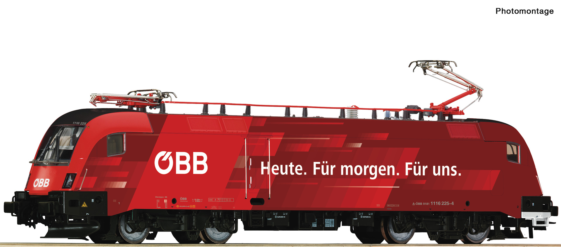 VO Roco 73266 H0 E-Lok Rh 1116 Railjet/Dachmark